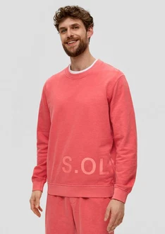 s.Oliver Sweatshirt mit Logo-Print Rosa/Rot