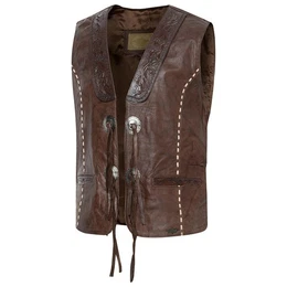 Lederweste Western Alamo