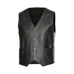 Lederweste Bikerweste W-01