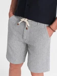 OMBRE Chinoshorts Grau/Hellgrau