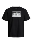 Jack & Jones Kurzarmshirt JJSTEEL TEE SS CREW NECK Schwarz