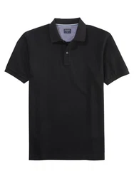 OLYMP Poloshirt Schwarz/Dunkelblau