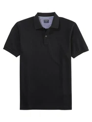 OLYMP Poloshirt Schwarz/Dunkelblau