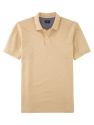 OLYMP Poloshirt Braun/Khaki/Orange/Beige/Gold/Gelb