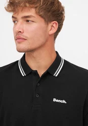 Bench. Poloshirt GRUFF Schwarz/Weiß/Dunkelblau