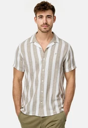 Indicode Hemd INBravida Beige/Braun/Khaki