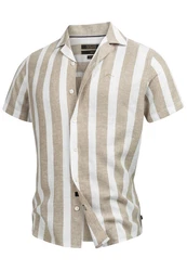 Indicode Hemd INBravida Beige/Braun/Khaki