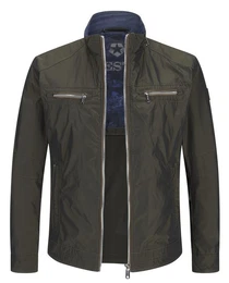 Funktionsjacke MSCapo mit Logo Badge und Kontrastpaspeln