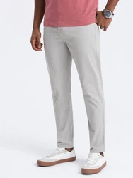 OMBRE Herren Chinohose Slim Rosa/Rot