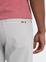 OMBRE Herren Chinohose Slim Rosa/Rot