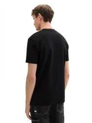 TOM TAILOR Denim Rundhalsshirt Schwarz