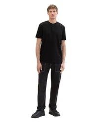 TOM TAILOR Denim Rundhalsshirt Schwarz
