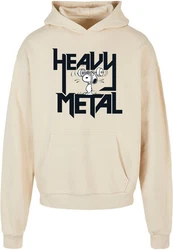 Merchcode Kapuzensweatshirt Herren Heavy Metal with Ultra Heavy Hoody (1-tlg) Beige/Khaki/Creme/Dunkelblau/Weiß