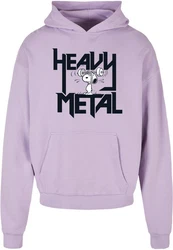 Merchcode Kapuzensweatshirt Herren Heavy Metal with Ultra Heavy Hoody (1-tlg) Lila