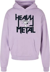 Merchcode Kapuzensweatshirt Herren Heavy Metal with Ultra Heavy Hoody (1-tlg) Lila