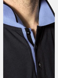 Jan Vanderstorm Poloshirt LAVRANS Blau/Dunkelblau
