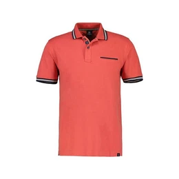 Poloshirt rot passform textil (1-tlg)