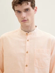 TOM TAILOR Langarmhemd Orange/Rosa/Weiß