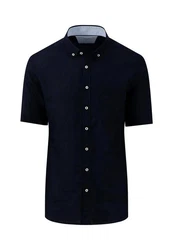 FYNCH-HATTON Hemd Casual Fit Dunkelblau/Blau/Hellblau