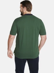 Charles Colby Poloshirt EARL GILES mit Wappen-Print Grün/Dunkelgrün