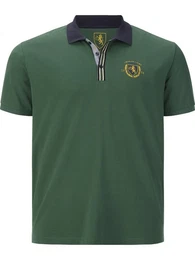 Poloshirt EARL GILES mit Wappen-Print