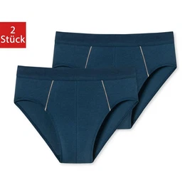 Slip Comfort Fit - Organic Cotton (1-St) ohne Eingriff, Kontraststreifen, 2er Pack