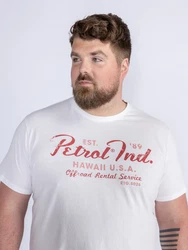 Petrol Industries T-Shirt SS Classic Print Rot/Braun/Dunkelrot/Creme