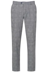 bugatti Chinohose mit Gürtelschlaufen Grau/Hellgrau/Dunkelgrau