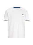 Trigema Oversized T-Shirt in Waffeloptik wei
