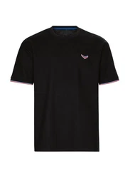 Trigema Oversized T-Shirt in Waffeloptik schwarz