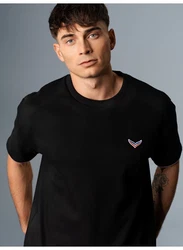 Trigema Oversized T-Shirt in Waffeloptik schwarz