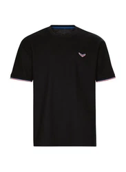 Trigema Oversized T-Shirt in Waffeloptik schwarz