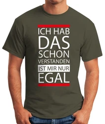 MoonWorks Print-Shirt Herren T-Shirt Grau/Dunkelgrün/Khaki