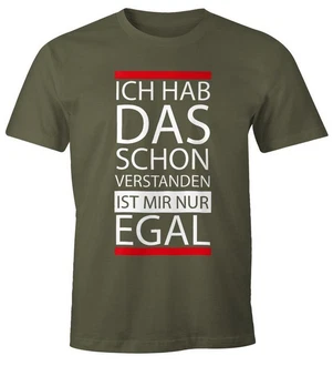 MoonWorks Print-Shirt Herren T-Shirt Grau/Dunkelgrün/Khaki MoonWorks Print-Shirt Herren T-Shirt Grau/Dunkelgrün/Khaki