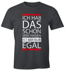 MoonWorks Print-Shirt Herren T-Shirt Grau/Dunkelgrau/Schwarz/Rot