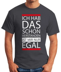 MoonWorks Print-Shirt Herren T-Shirt Grau/Dunkelgrau/Schwarz/Rot