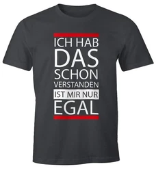 MoonWorks Print-Shirt Herren T-Shirt Grau/Dunkelgrau/Schwarz/Rot