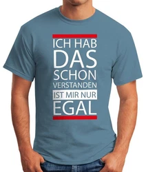 MoonWorks Print-Shirt Herren T-Shirt Grau