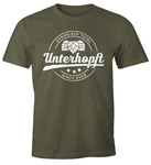 MoonWorks Print-Shirt Chronisch Unterhopft Total Herren T-Shirt Since Ever Fun-Shirt Dunkelgrün/Grün/Khaki