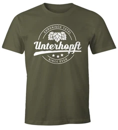 Print-Shirt Chronisch Unterhopft Total Herren T-Shirt Since Ever Fun-Shirt mit Print
