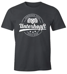 MoonWorks Print-Shirt Chronisch Unterhopft Total Herren T-Shirt Since Ever Fun-Shirt Hellblau/Dunkelgrau/Grau/Rot/Dunkelblau/Lila