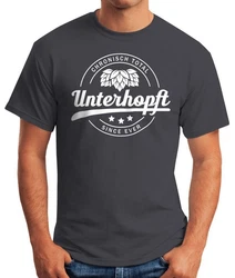 MoonWorks Print-Shirt Chronisch Unterhopft Total Herren T-Shirt Since Ever Fun-Shirt Hellblau/Dunkelgrau/Grau/Rot/Dunkelblau/Lila