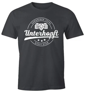 MoonWorks Print-Shirt Chronisch Unterhopft Total Herren T-Shirt Since Ever Fun-Shirt Hellblau/Dunkelgrau/Grau/Rot/Dunkelblau/Lila