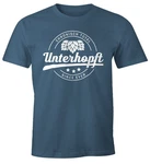 MoonWorks Print-Shirt Chronisch Unterhopft Total Herren T-Shirt Since Ever Fun-Shirt Hellblau/Dunkelblau/Blau