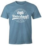 MoonWorks Print-Shirt Chronisch Unterhopft Total Herren T-Shirt Since Ever Fun-Shirt Hellblau/Blau