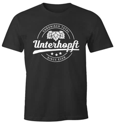Print-Shirt Chronisch Unterhopft Total Herren T-Shirt Since Ever Fun-Shirt mit Print