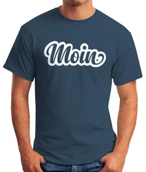 MoonWorks Print-Shirt Moin Herren T-Shirt Hellblau/Blau/Dunkelblau/Beige