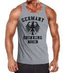 MoonWorks Tanktop Deutschland Herren Team Adler Dunkelgrau/Dunkelblau/Dunkelrot/Rot/Grau