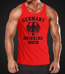 MoonWorks Tanktop Deutschland Herren Team Adler Rot/Dunkelrot