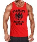 MoonWorks Tanktop Deutschland Herren Team Adler Rot/Dunkelrot